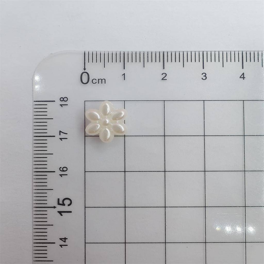 50/100 шт. модные перфорированные цветочные украшения, аксессуары, трехмерные бусины из искусственного жемчуга ABS, ожерелье, браслет, ручная работа