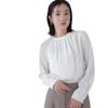 Natural Beauty Basic Tuck Design Blouse Women's Off-White