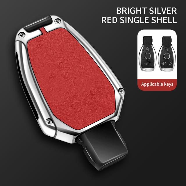 Чехол для дистанционного ключа автомобиля из цинкового сплава, брелок для Mercedes Benz ABCE Class GLA CLA GLC CLS W204 W221 W205 W176 W212 W463 AMG
