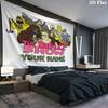 Bigfoot Galaxy Custom Name Wall Tapestry Aesthetic Wall Hanging Printed Fabric Blanket Decorative Tapestries For Bedroom Living Room Home Decor