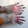 Creepy Beast Claws Realistic Cosplay Mittens Party Props Halloween Gloves  Masquerade