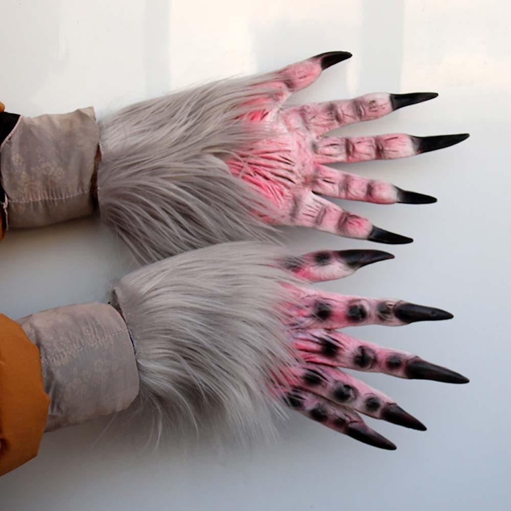 Creepy Beast Claws Realistic Cosplay Mittens Party Props Halloween Gloves Masquerade
