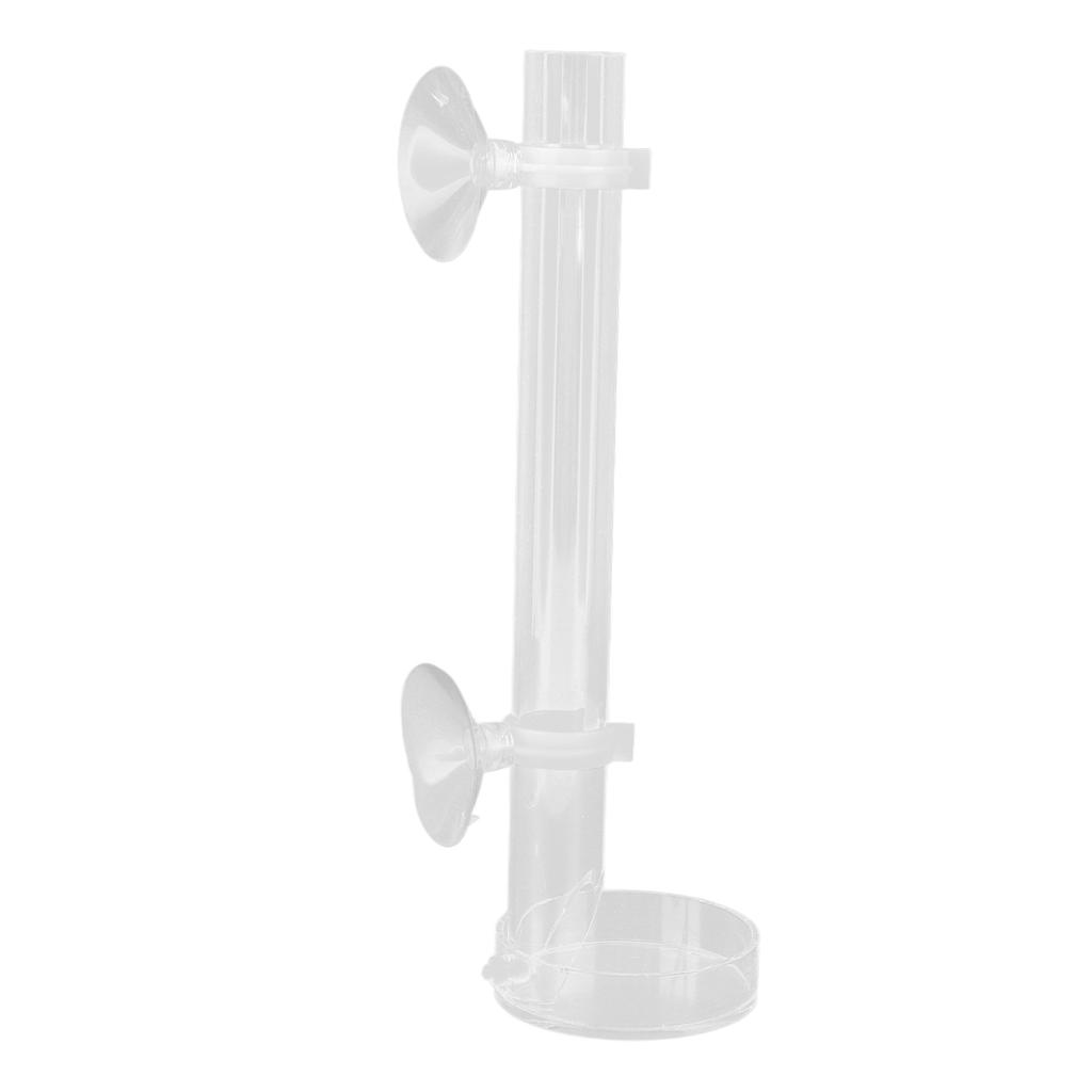 Mini Shrimp Feeding Tube Acrylic Transparent Crystal Shrimp Feeder for Fish Tank Aquarium25CM