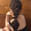 Rhinestone Phone Line Hair Loop High Elastic Head Rope Ponytail Fashion Hair Bands Woman