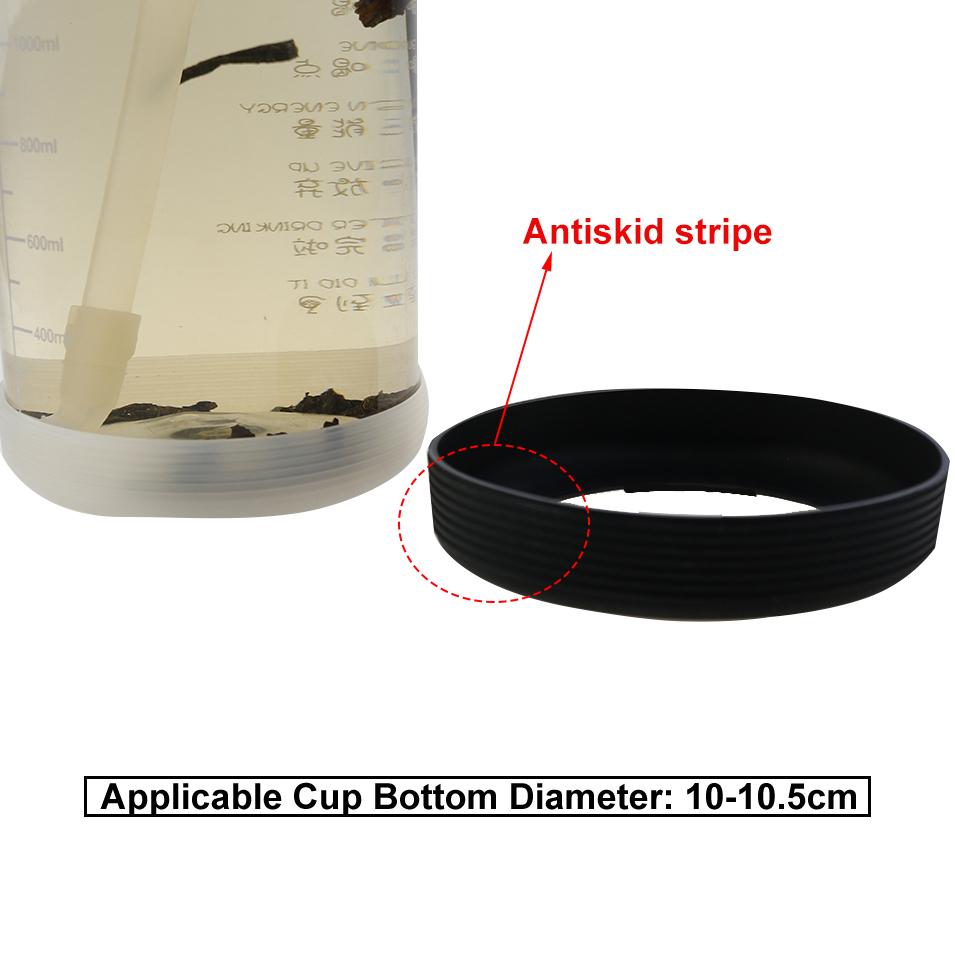 1Pc Diameter 11 CM Silicone Round Cup Base Non Skid Water Bottle Mug Sleeve Thermos Case Anti Slip Wear Resistant Odorless