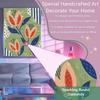 5D Diamond Painting Kit. Abstract Flower Art Diamond Mosaic Craft. Handmade Home Decoration for Living Room and Bedroom