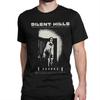 Мужские Женские Футболки Silent Hill Хоррор Игра Чистый Хлопок Одежда Повседневные Футболки с Короткой Рукавой и Круглым Вырезом Большого Размера