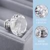 10pcs 30mm Diameter Cabinet Knobs Silver-Transparent Cabinet Door Handles  Cupboard