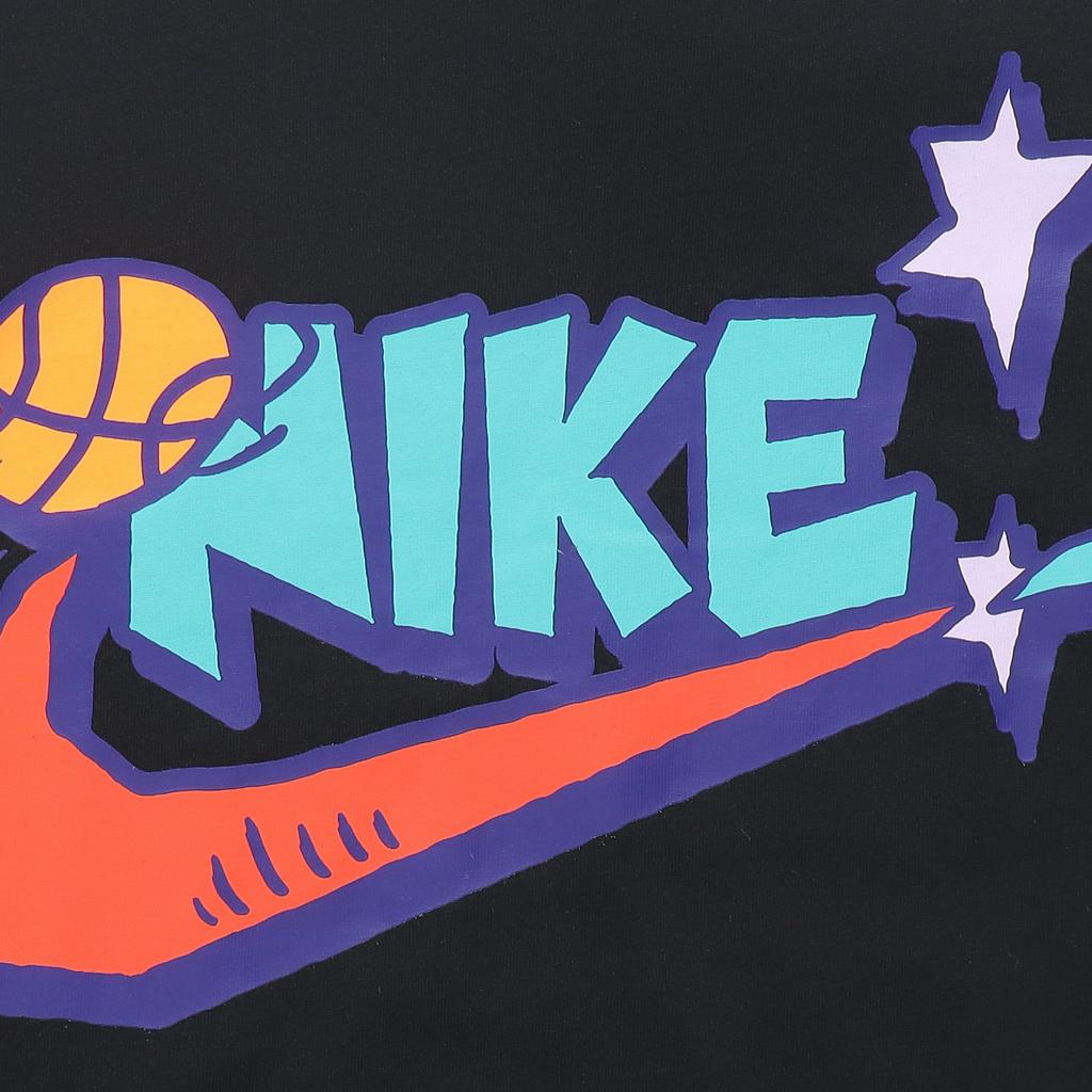 Nike Баскетбольная футболка с коротким рукавом и логотипом, мужские топы, черные DD9373-010