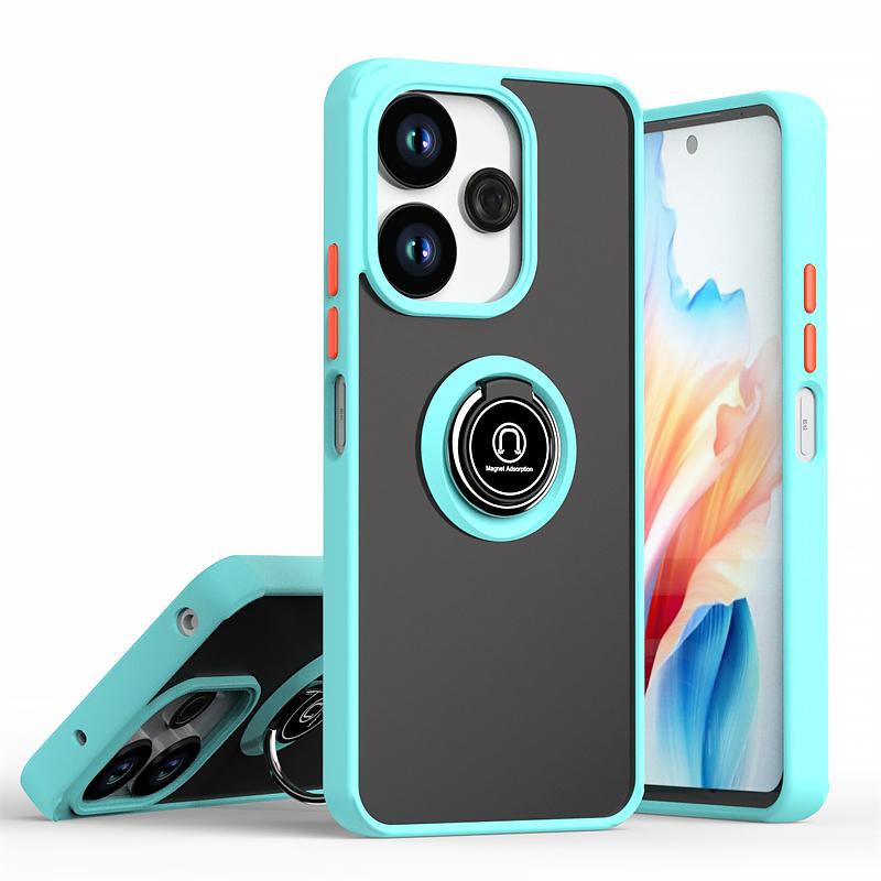 Противоударный чехол из твердого ПК для Xiaomi Redmi 13C 13 4G 5G, чехол с кольцом-подставкой, магнитный автомобильный держатель для телефона для Redmi13 13 C, бронированный матовый