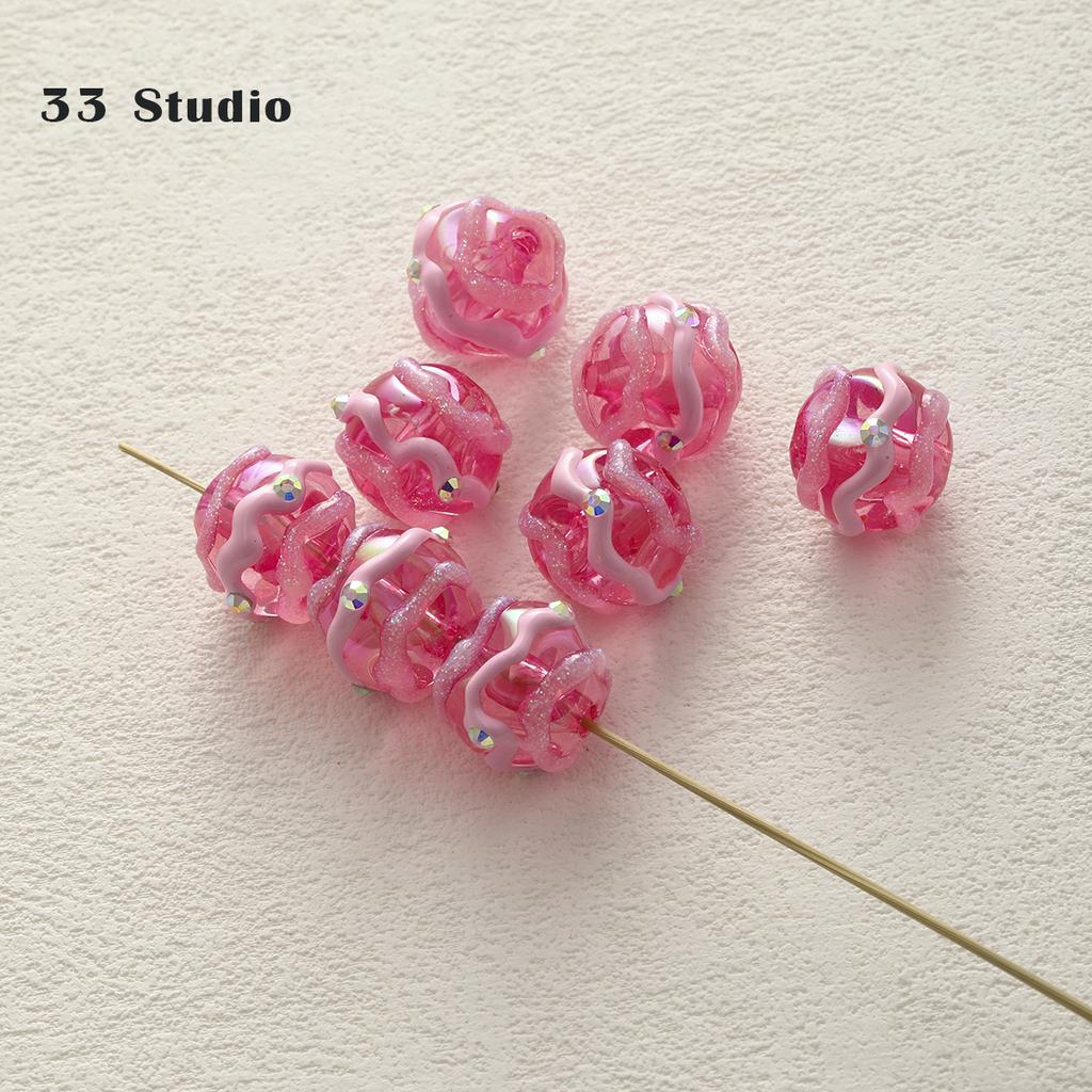 Тяжелая специальная дрель, бусины с ручной росписью, аксессуары «сделай сам», комплект материалов, цепочка для мобильного телефона, автомобильный кулон, бусины-проставки, браслет