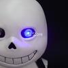 Развлечение Маски Undertale Маска Санса ПВХ Светодиодная подсветка Полная голова Взрослый Костюм вечеринка Маскарадная маска Праздничный реквизит для Рождественской вечеринки Сувенир