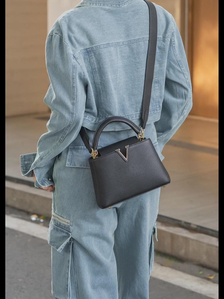 Роскошная сумка из коровьей кожи в форме буквы V - модная женская сумка-тоут и сумка через плечо