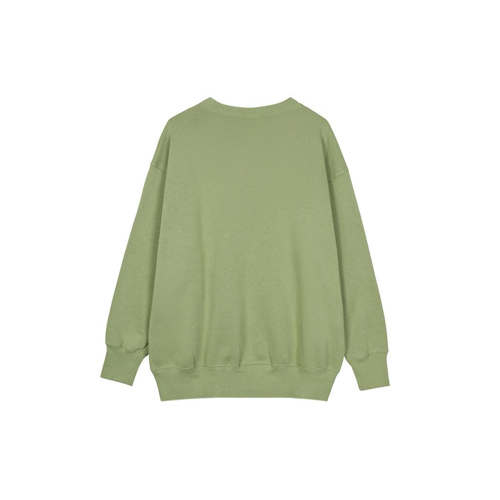 Nike Спортивная одежда Phoenix Fleece Solid Logo Print Crewneck Long Sleeve Sweatshirt Women Hoody-Green DQ5734-334