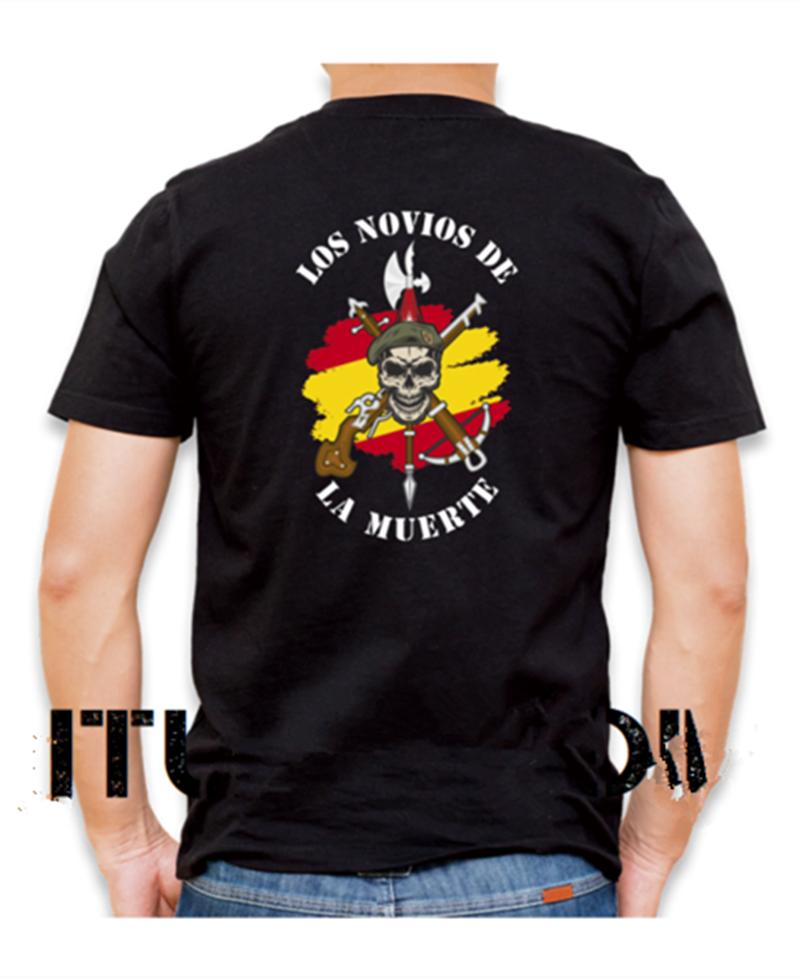 "LOS NOVIOS DE LA MUERTE" Spain Foreigh Legion Men T-Shirt Short Sleeve Casual 100% Cotton O-Neck Summer Tees