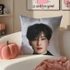 Kpop WWonwooS Cushion Cover Pillowcase Short Plush Invisible zipper Room Sofa Cushion Cover
