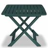 Ensemble de bistro - vidaXL - 3 pcs - Plastique - Vert - Résistant aux intempéries