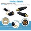 2PCS CT-40FA Welding Terminals & 2PCS LC-40 Welding Cable Connectors, Welder Leads Quick Connector and Terminal for Welding Machine Accessories, 1/0