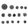 15Pcs Polyhedral Dice Set Acrylic D3 To D100 Table Gaming Dices for Role Playing Table Games Party