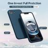 Coque pour iPhone 17e, Protection Silicone Liquide Ultra Slim Souple Mat Bleu Marine