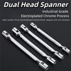 Adjustable Dual Head Spanner Double Head Swivel Head Socket Wrench Wrench Spanner Tool Household