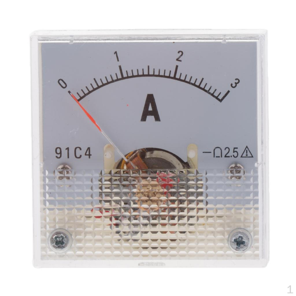 DC Ammeter Analog Panel Meter Amp Current Gauge 2.5% 01A