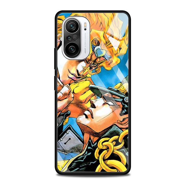 Чехол из закаленного стекла для Xiaomi Redmi Note 10 Pro Max 9 9s 7 8t 8 K40 K30 Pro Plus 9t 9c 8a 9a, чехол для телефона Jojo Bizarre Aventure