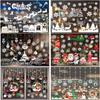 Xmas Snowman Santa Claus Merry Christmas Christmas Window Stickers Wall Sticker Murals Home Decals