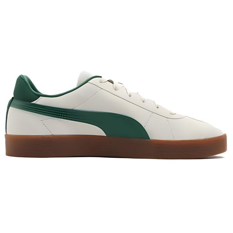 Новые кеды PUMA Club Low Top для скейтбординга Унисекс Бело-зеленые 401514-05