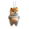 Automobile Pendant Fat Belly Cat Car Pendant Ornament Lightweight Acrylic Hanging Decor