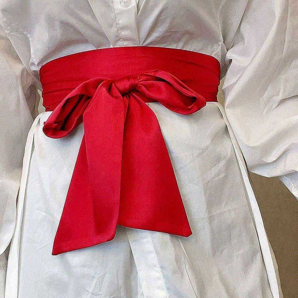 Декоративный бант корсет пояс широкий шнуровка ремень для юбок платья топа одежды