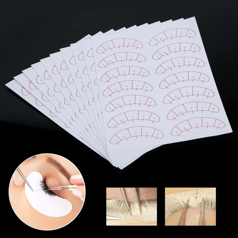 140PCS Eyelashes Extension Adhesive Sticker Eye Lash Isolation Positioning Pads Patches Tool