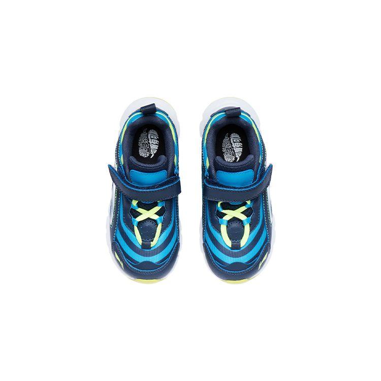 Li Ning Kids Aurora Skywalker Удобная спортивная нескользящая амортизирующая износостойкая дышащая повседневная обувь Детская повседневная обувь синего цвета YKNR056-23