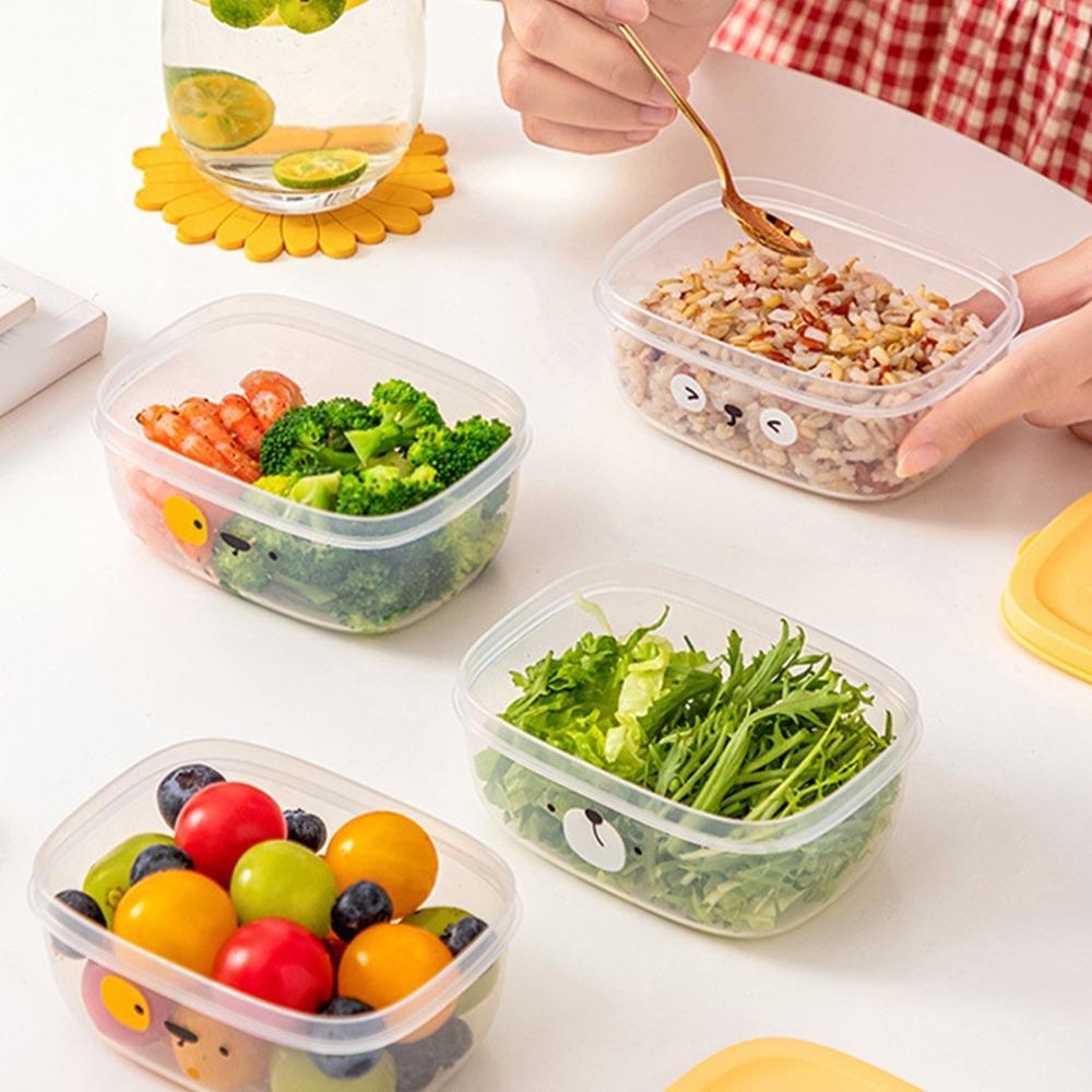 3PCS PE/PP Fruit Storage Containers 300ml Berry Keeper Containers Fridge Organization