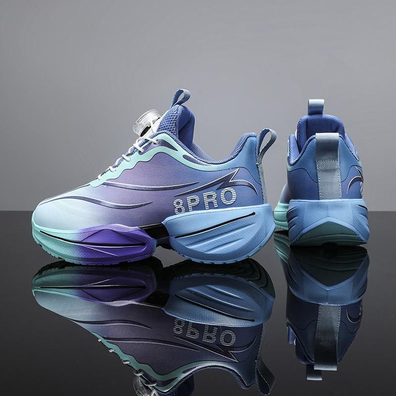 Youth style shoes Boys Waterproof Running Shoes With Rotating Buckle Lightweight Cushioned Sneakers Kids Outdoor Indoor Sports