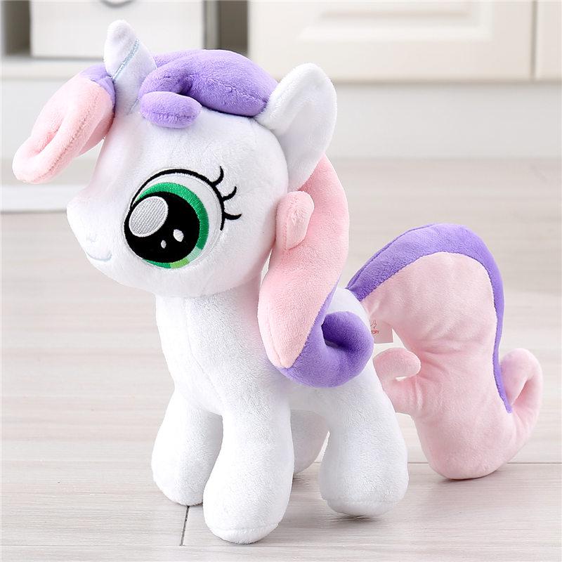 New My Little Pony Plush Toys Twilight Sparkle Pinkie Pie Rarity Fluttershy Applejack Rainbow Dash Stuffed Doll Kid Xmas Gift
