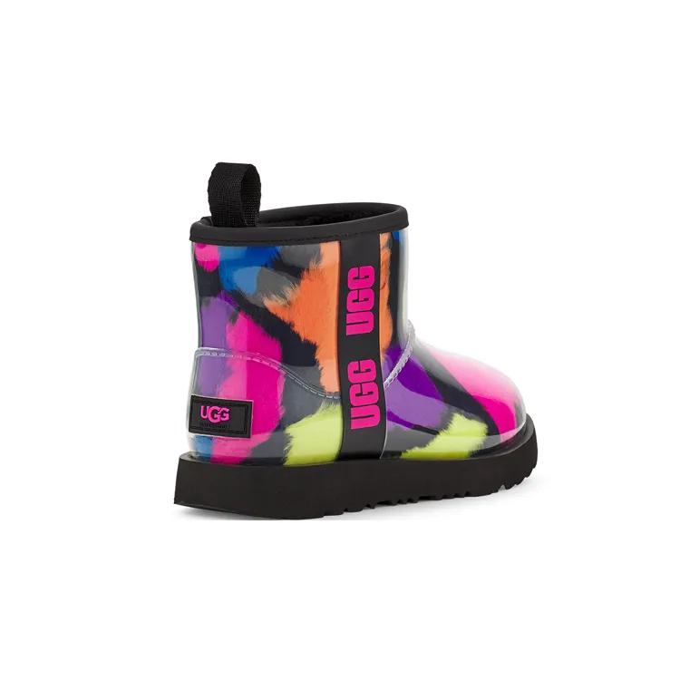 UGG Classic Clear Mini Party Spots Thermal Snow Boots Spot Black Teenagers (Unisex) Kids' Snow Boots 1124910K BLK