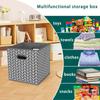 1/3Pack Foldable Storage Dirty Laundry Baskets, Fabric Storage Box Cubes Organizer Baskets With Dual Handles For Home Organizer