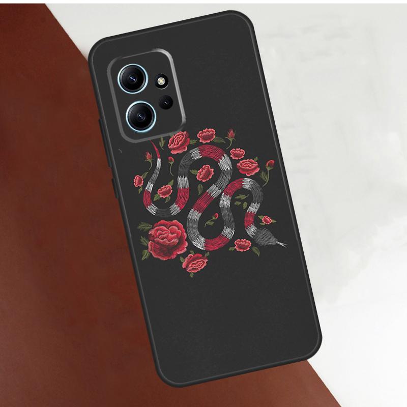 Чехол 'Цветок змеи' для Xiaomi Redmi Note 14 10 11 12 13 15 Pro Plus Чехол для Redmi 15 14C 10C 12C 13C 15C