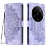 Чехол-книжка из PU-кожи с тиснением «Мандала» для Xiaomi 14 Ultra
