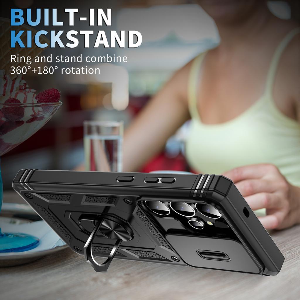 Чехол-подставка с магнитным кольцом для Samsung Galaxy S26 Ultra S25 FE S24 Plus S23 S22 S21 A17 5G A56 A36 A16 A55 A35 A15