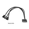 Cooling Fan Adapter Cable 15Pin to 4Pin 12V PC Case Fan Power Adapter Cable Connector for Computer Cooling Fan
