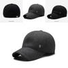 Simple Solid Color Middle Aged Warm Windproof Baseball Cap For Daily Wear