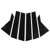 6PCS Door Window B Pillar Trim Gloss Black Pillar Post Decal Cover Replacement for Kia K3 Forte