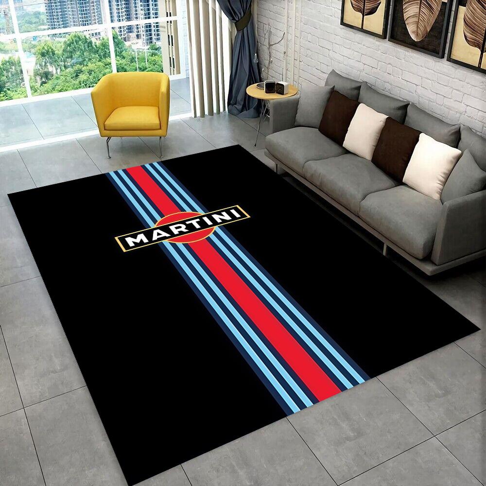 3D Ковер Логотип Гоночного Автомобиля M-Martini Мото Ковер для Дома Гостиной Спальни Дивана Прихожей Декор, Детский Игровой Нескользящий Коврик Подарок