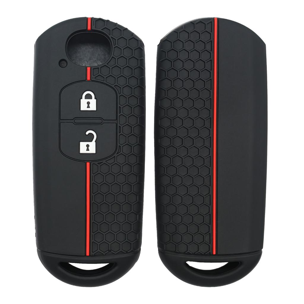 Smart Key Fob Cover For Mazda 3 6 Cx-5 Cx-9 (2012-), Keyless Entry Remote Case, Premium Silicone Anti-Scratch Shell