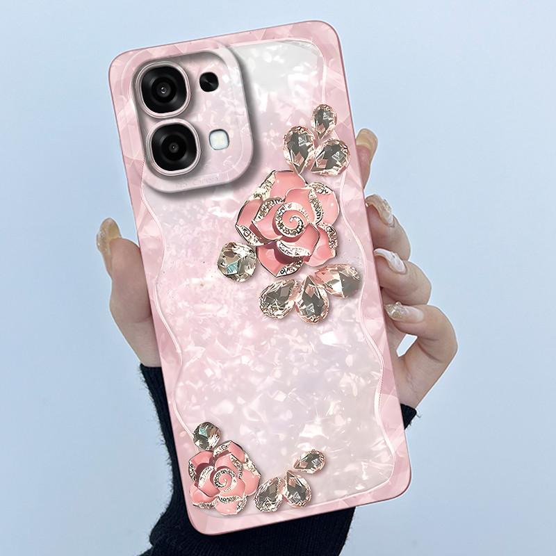 Чехол для Oppo A6 Pro 5G 4G Модный Минимализм Масляная Живопись Цветочный Силиконовый Мягкий Корпус Телефона Новый Дизайн Ударопрочная Задняя Крышка