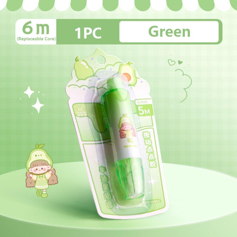 Ручка Форма Dot Клей DIY Скрапбукинг Двусторонняя клейкая лента Высокое качество Клейкая лента Школьный офис