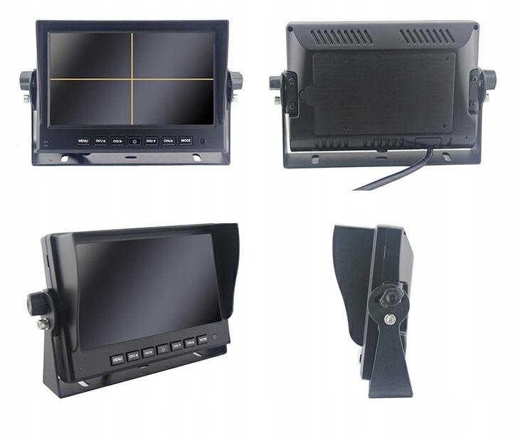 Monitor 4Ch Ahd 7" Z Funkcją Nagrywania Dvr