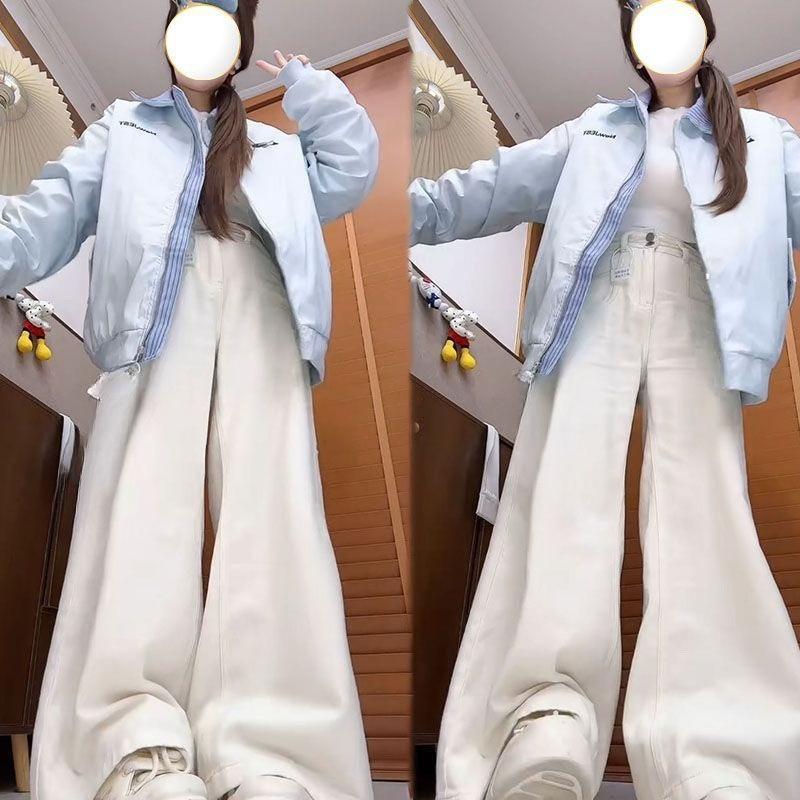 Зимняя утепленная вышитая бейсбольная куртка в стиле ретро, американском стиле, теплая куртка для женщин